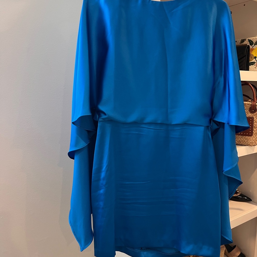 Zara Blue Satin Dress